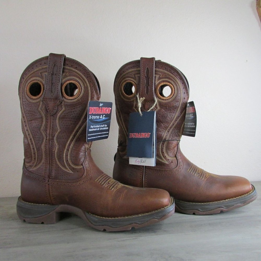 Durango Women's 6.5 Lady Rebel 11" Square Toe Western Boots DRD0407